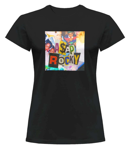 Bluzka damska z naszywką Asap Rocky collage