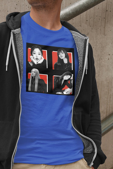 Koszulka z naszywką BlackPink Squad