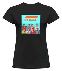 Bluzka damska z naszywką ATEEZ band