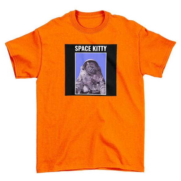 Koszulka z naszywką Space kitty