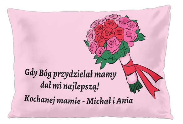 Poduszka na Dzień Matki dla Mamy DODAJ IMIĘ!
