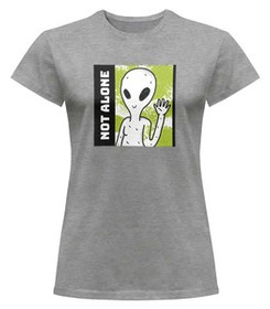 Bluzka damska z naszywką Not alone