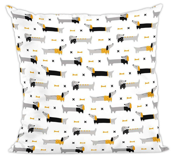 Poduszka pies, piesek jamnik wzorek