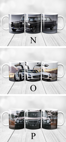 Zestaw MERCEDES poduszka+kubek+GRATIS!  WZORY