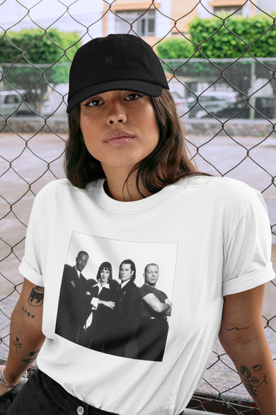 Koszulka z naszywką Pulp Fiction Squad 01