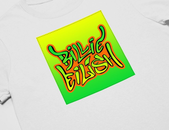 Koszulka z naszywką Billie Eilish 05