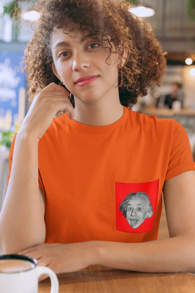 Koszulka z kieszonką ALBERT EINSTEIN