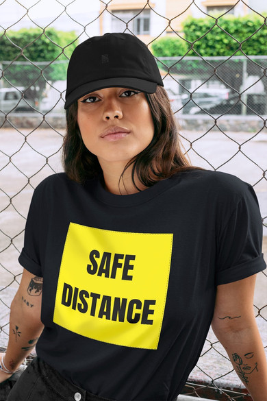 Koszulka z naszywką SAFE ..... Covid-19