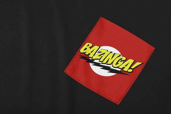 Koszulka z kieszonką BAZINGA! BIG BANG