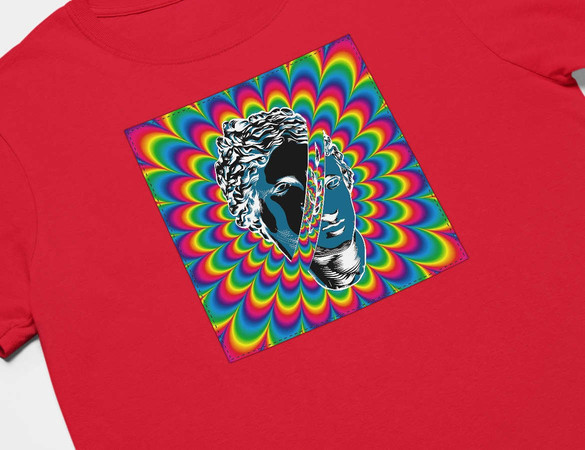 Koszulka z naszywką Psychodelic Athena