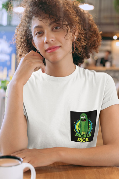 Koszulka z kieszonką RICK AND MORTY