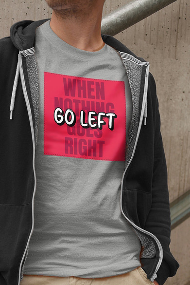 Koszulka z naszywką When nothing goes...