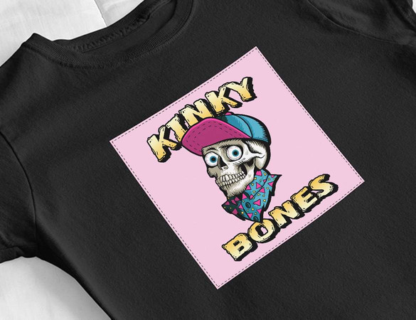 Bluzka damska z naszywką Kinky