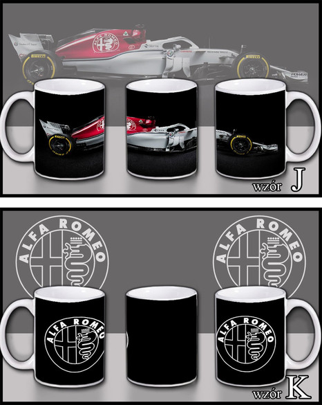 Zestaw ALFA ROMEO poduszka+kubek+GRATIS!  WZORY