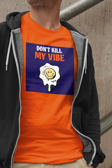 Koszulka z naszywką Don't Kill My Vibe