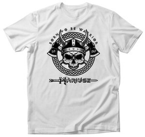 Koszulka urodzinowa BORN TO BE WARRIOR + imię