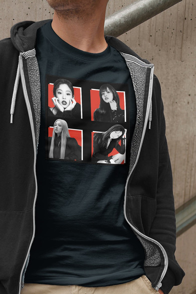 Koszulka z naszywką BlackPink Squad