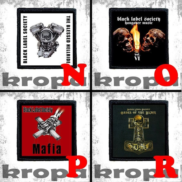 Naszywka BLACK LABEL SOCIETY 8 X 8 cm