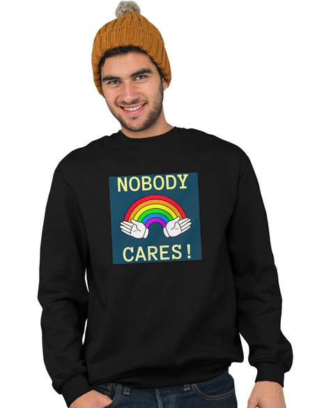 Bluza z naszywką Nobody cares