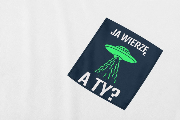 Koszulka z kieszonką UFO