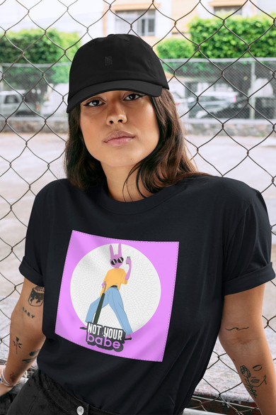 Koszulka z naszywką Not your baby
