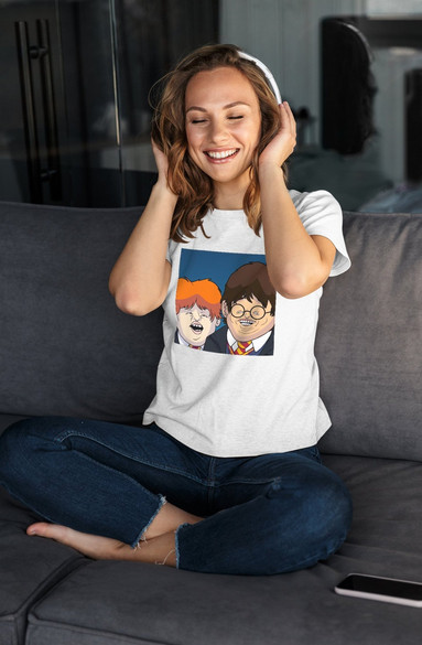 Bluzka damska z naszywką Harry Potter parody