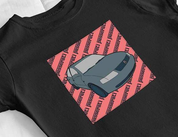 Bluzka damska z naszywką Volkswagen passerati