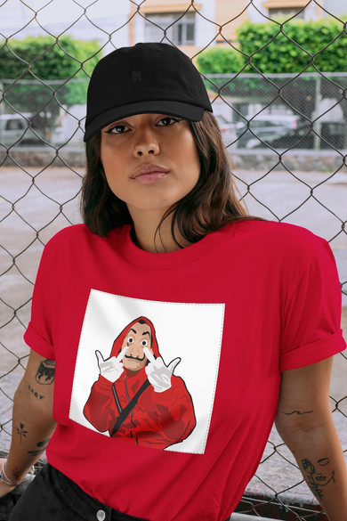 Koszulka z naszywką Dom z papieru 03