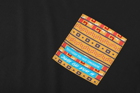 Koszulka z kieszonką JUST GO FOR IT. 02