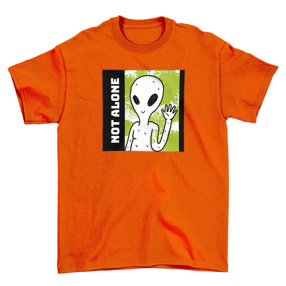 Koszulka z naszywką Not alone