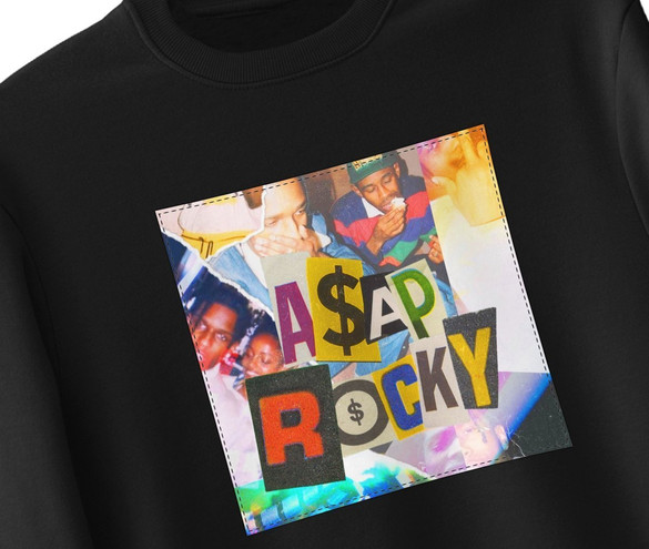 Bluza z naszywką Asap Rocky collage