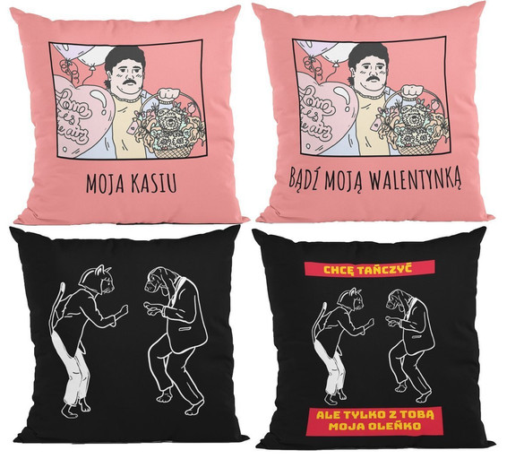 Poduszka na Walentynki + Magnes i Imię GRATIS!