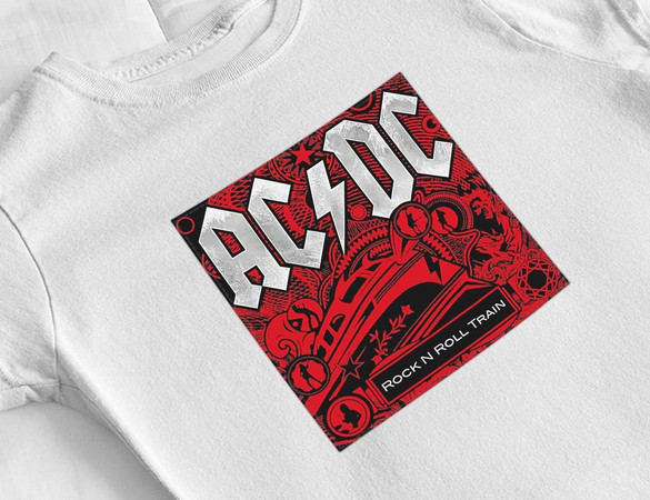 Bluzka damska z naszywką AC/DC...Train...