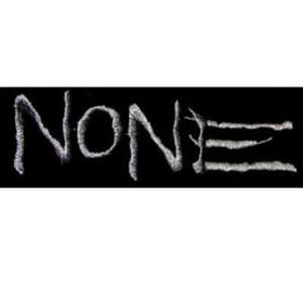 Naszywka NONE - 01 (szary nadruk)