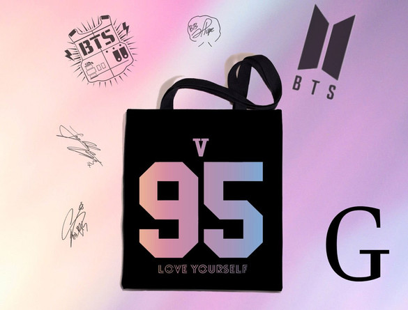Torba na ramię BTS k-pop FULLPRINT z Polski WZORY