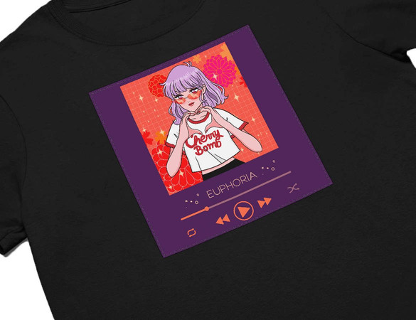 Koszulka z naszywką Euphoria