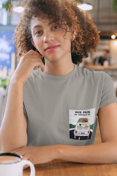 Koszulka z kieszonką ZBIERAM NA MALUCHA