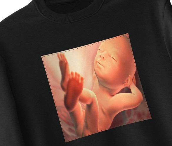 Bluza z naszywką Płód 01