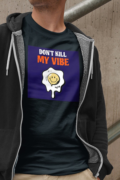 Koszulka z naszywką Don't Kill My Vibe
