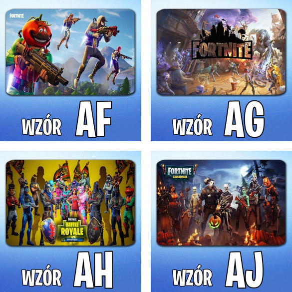 Podkładka pod mysz FORTNITE 60x40cm wzory + imię