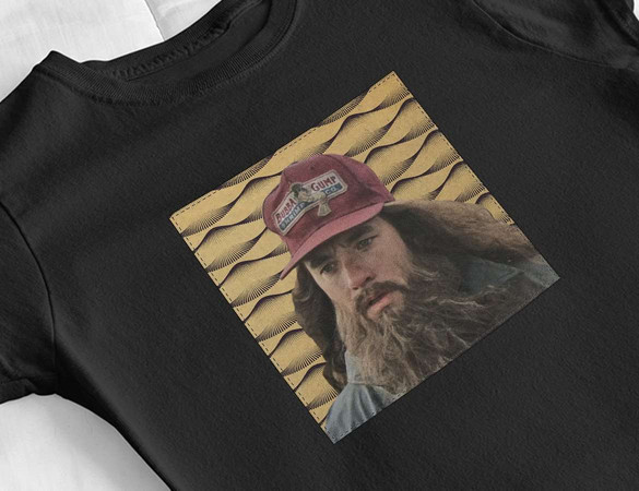 Bluzka damska z naszywką Forrest Gump beard