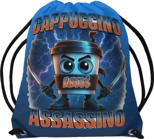 Worek Italian Brainrot Cappuccino Assassino z piorunami