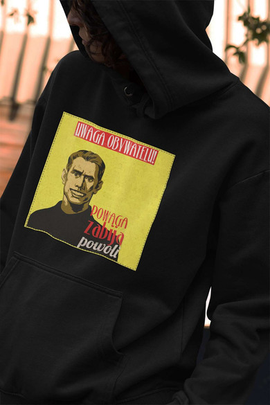 Bluza z naszywką PRL- powaga zabija