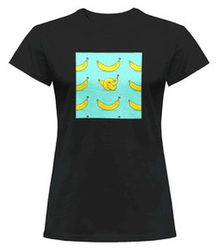 Bluzka damska z naszywką Banana