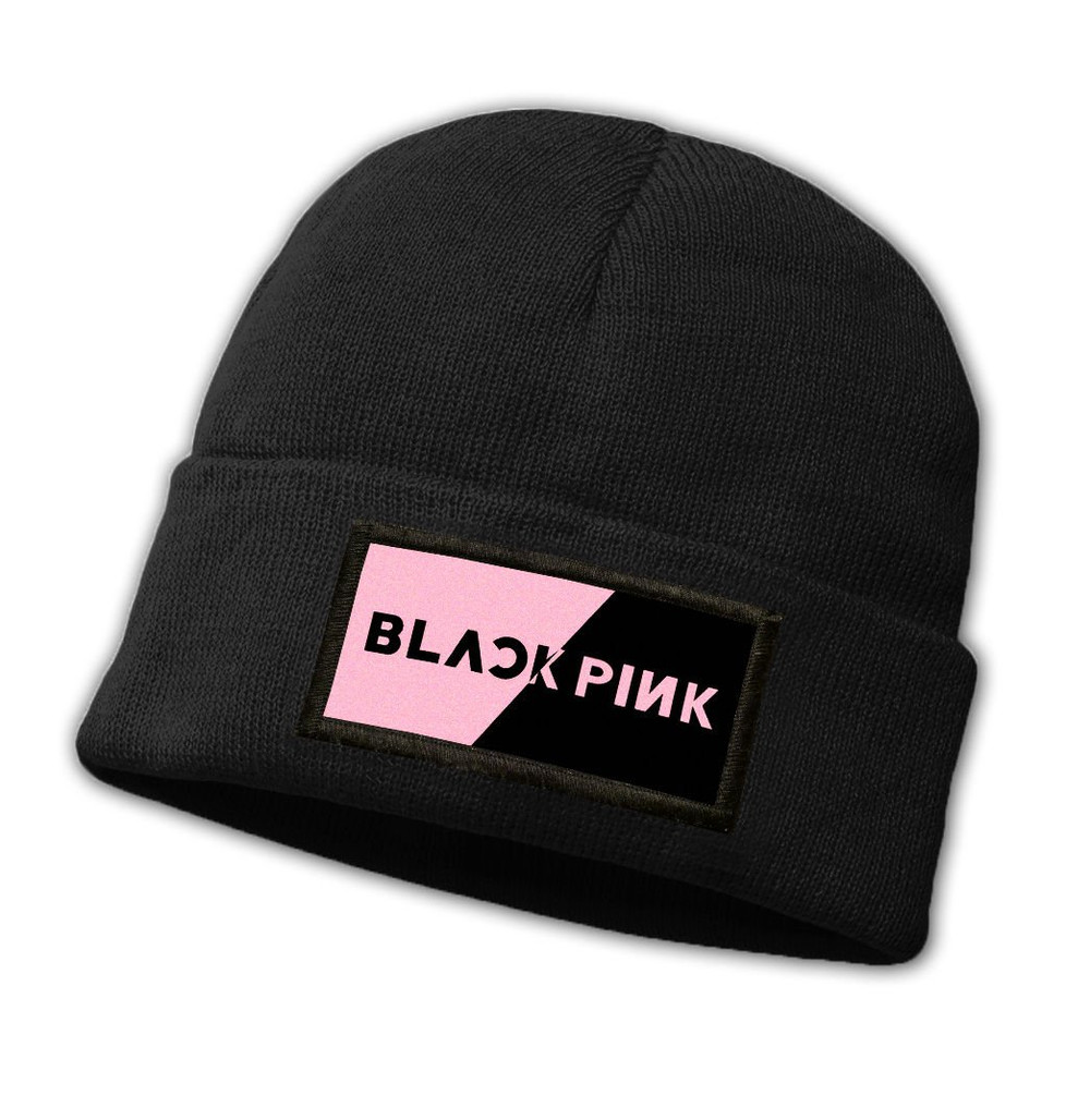 Czapka zimowa z naszywką BLACKPINK