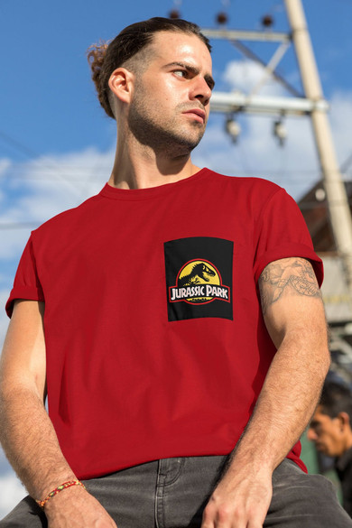 Koszulka z kieszonką JURASSIC PARK LOGO