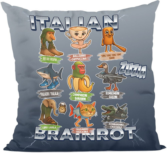Poduszka Italian Brainrot Paczka Stworków włoskich brainrotów