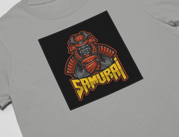 Koszulka z naszywką SAMURAJ