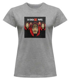 Bluzka damska z naszywką Dom z papieru 02