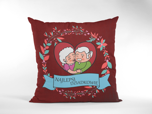 Poduszka na Dzień Babci i Dziadka. Magnes i Imię GRATIS!